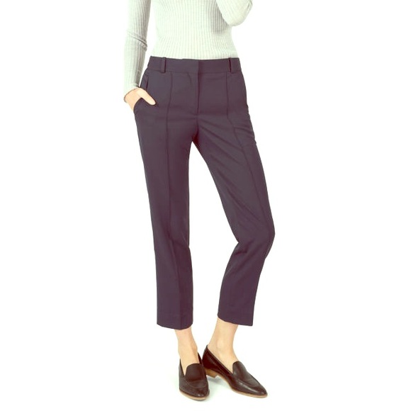 Everlane GoWeave wool navy crop trousers. - Picture 1 of 4